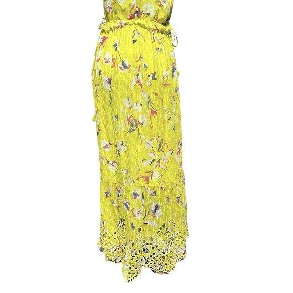 Tanya‎ Taylor Catalina Silk Maxi Dress Women 2 Floral Fairy Cottage Boho Wedding - Picture 7 of 16
